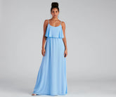 Mailyn Chiffon Ruffled Formal Dress