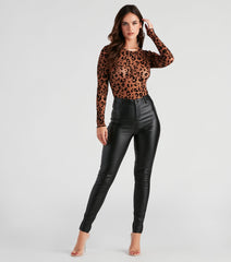 Fierce And Fashionable Sheer Mesh Bodysuit