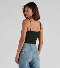 Just A Slice Cutout Crop Top