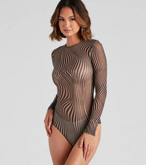Stunning Illusion Mesh Bodysuit