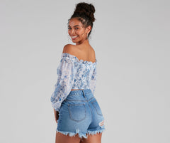 One Look At You Floral Corset