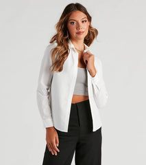 Polished Classic Button Down Top