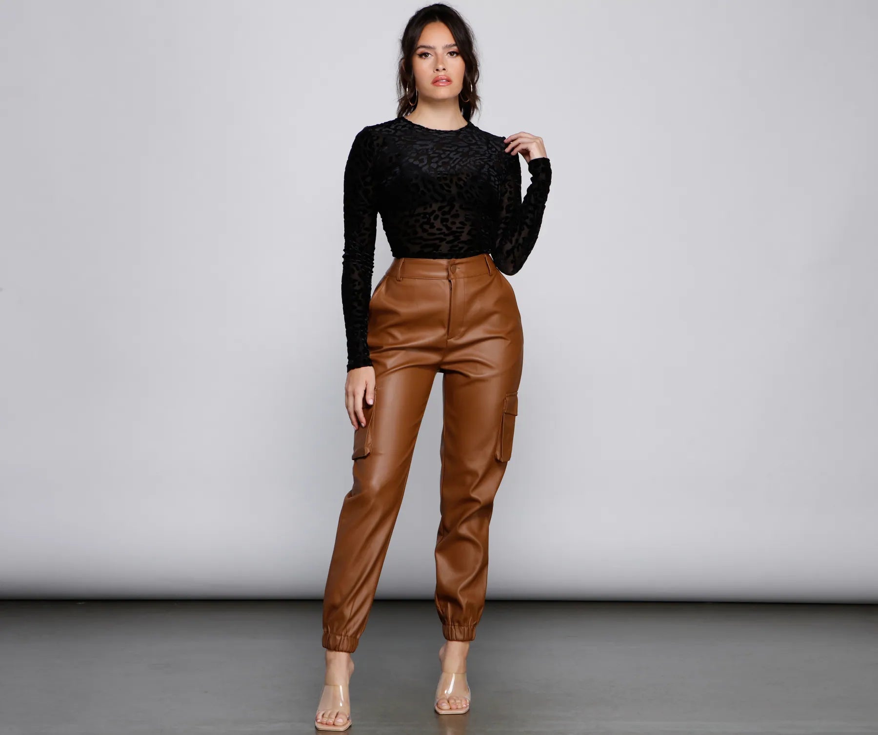 Stylish And Alluring Sheer Mesh Crop Top