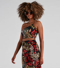 Vacay Approved Printed Crop Top