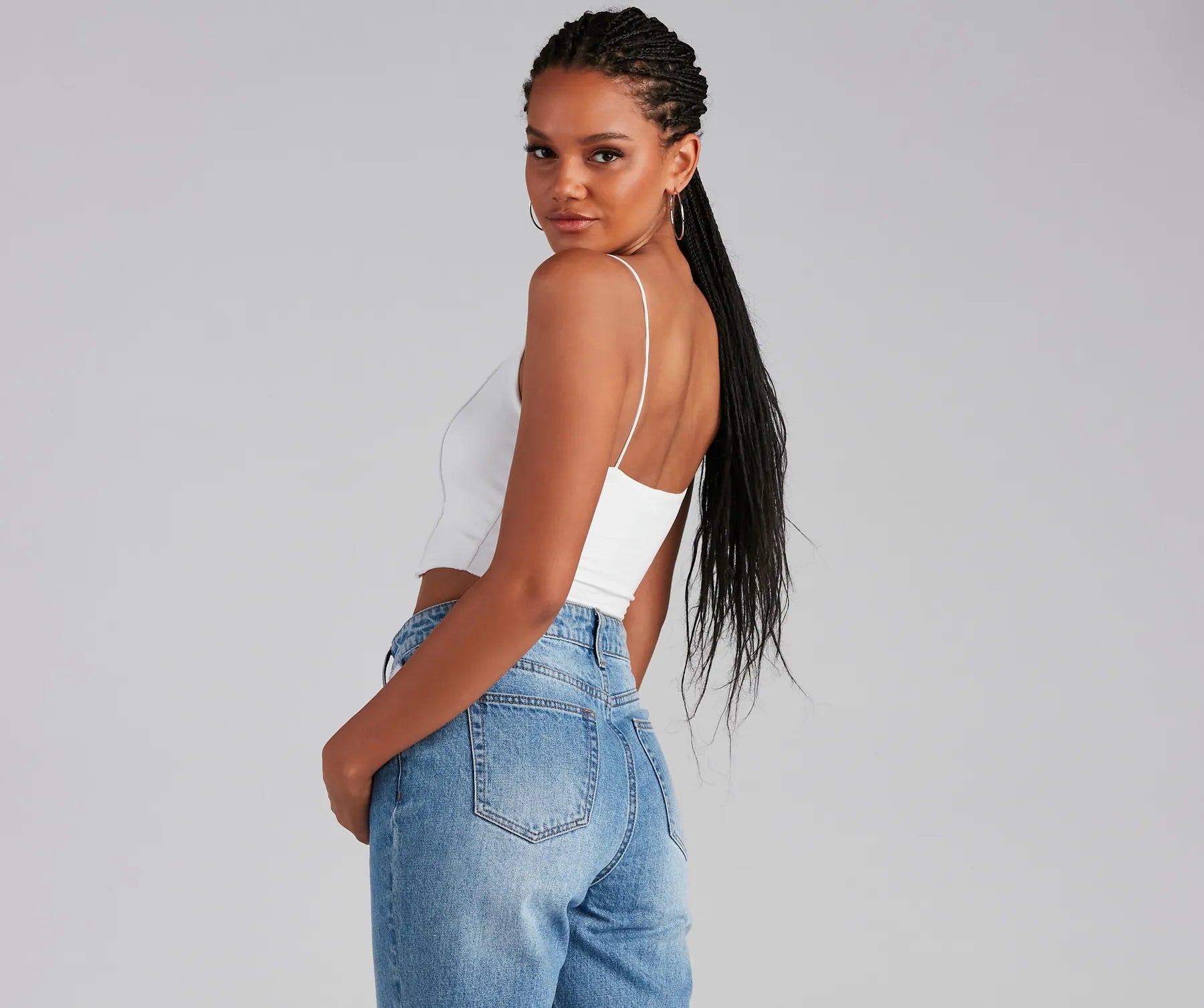 You're Not Basic Seam Crop Top