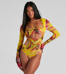 Bring The Trendy Vibes Mesh Bodysuit