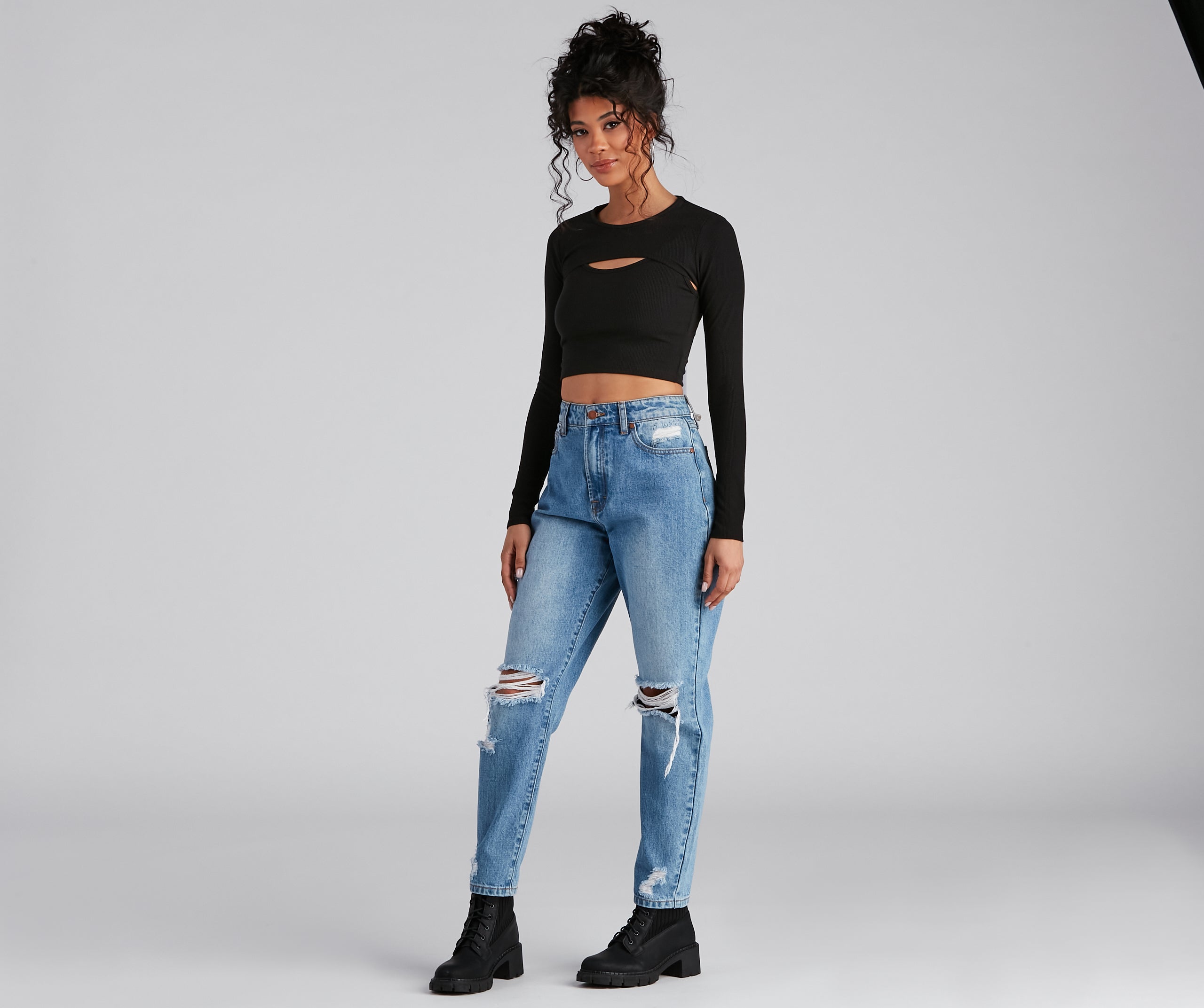 Simple Stunner Cropped Tank And Topper Set