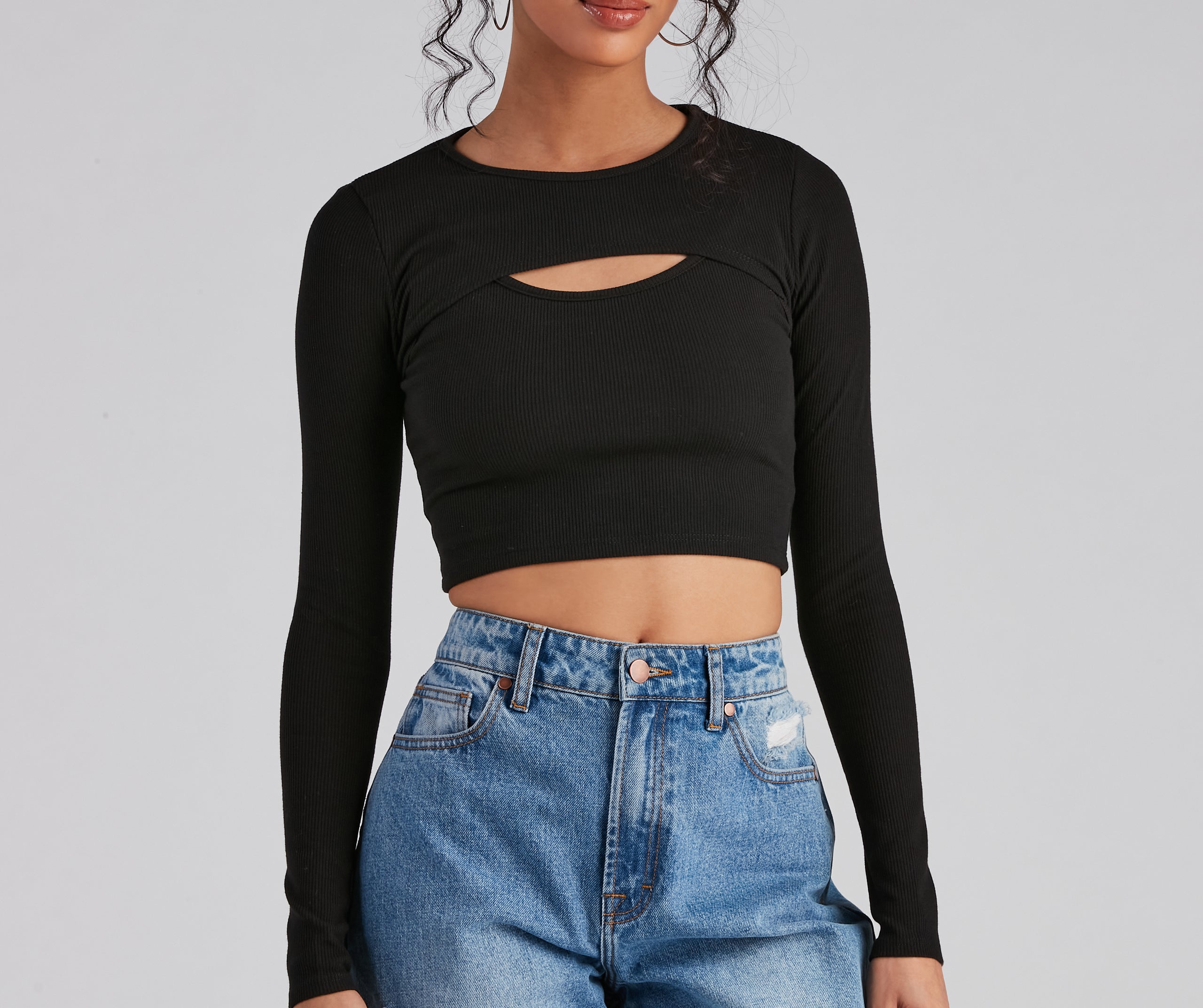 Simple Stunner Cropped Tank And Topper Set