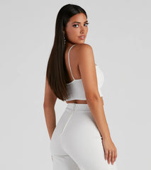 Weekend Feels Sweetheart Crop Top