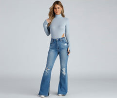 Second Look Turtleneck Knit Bodysuit