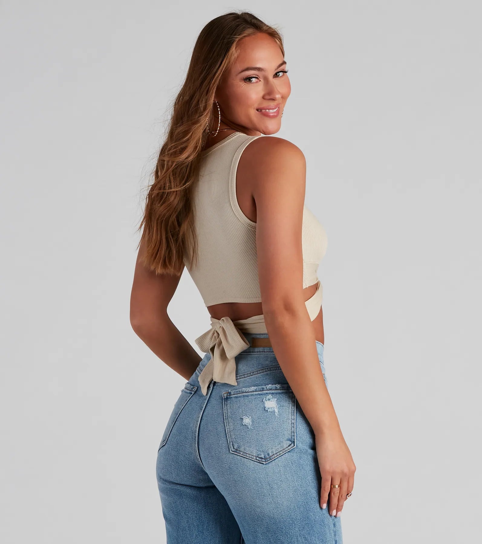 Wrapped In Chic Crop Top