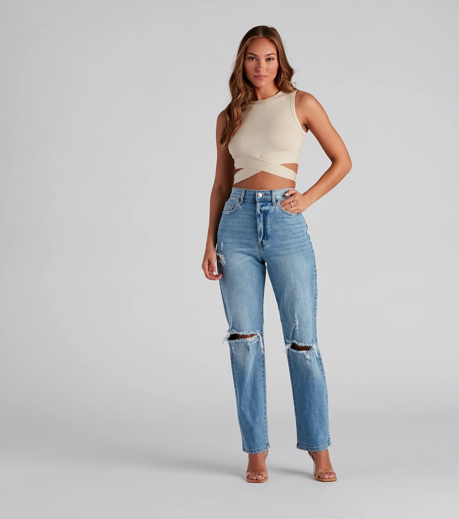 Wrapped In Chic Crop Top