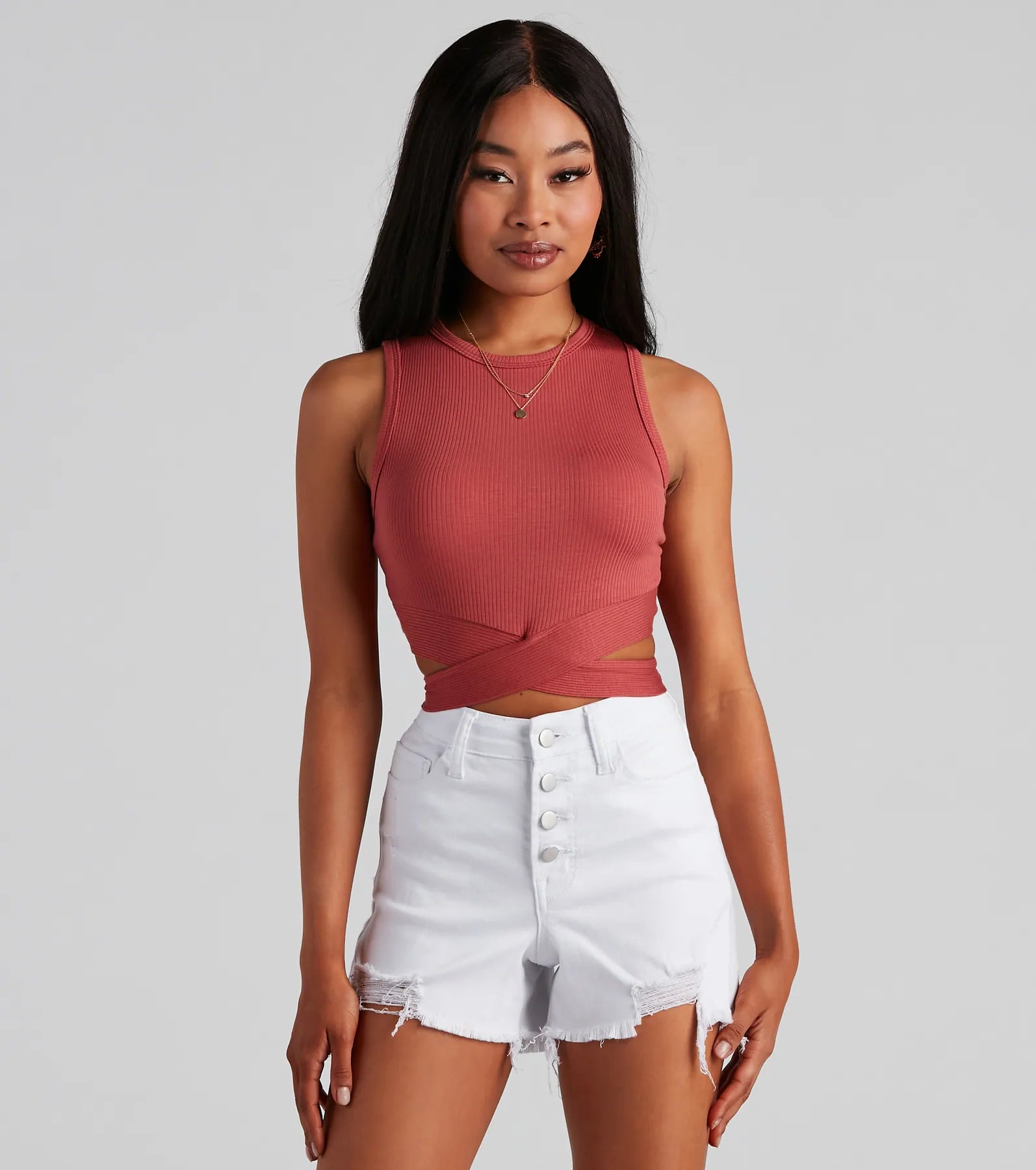 Wrapped In Chic Crop Top