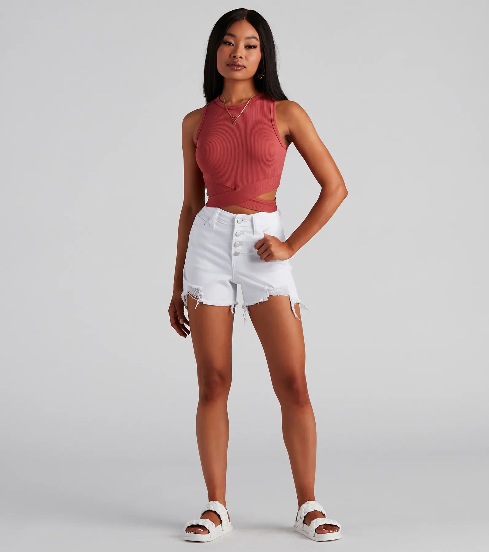 Wrapped In Chic Crop Top