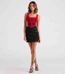 Born Free Motor Graphic Bustier