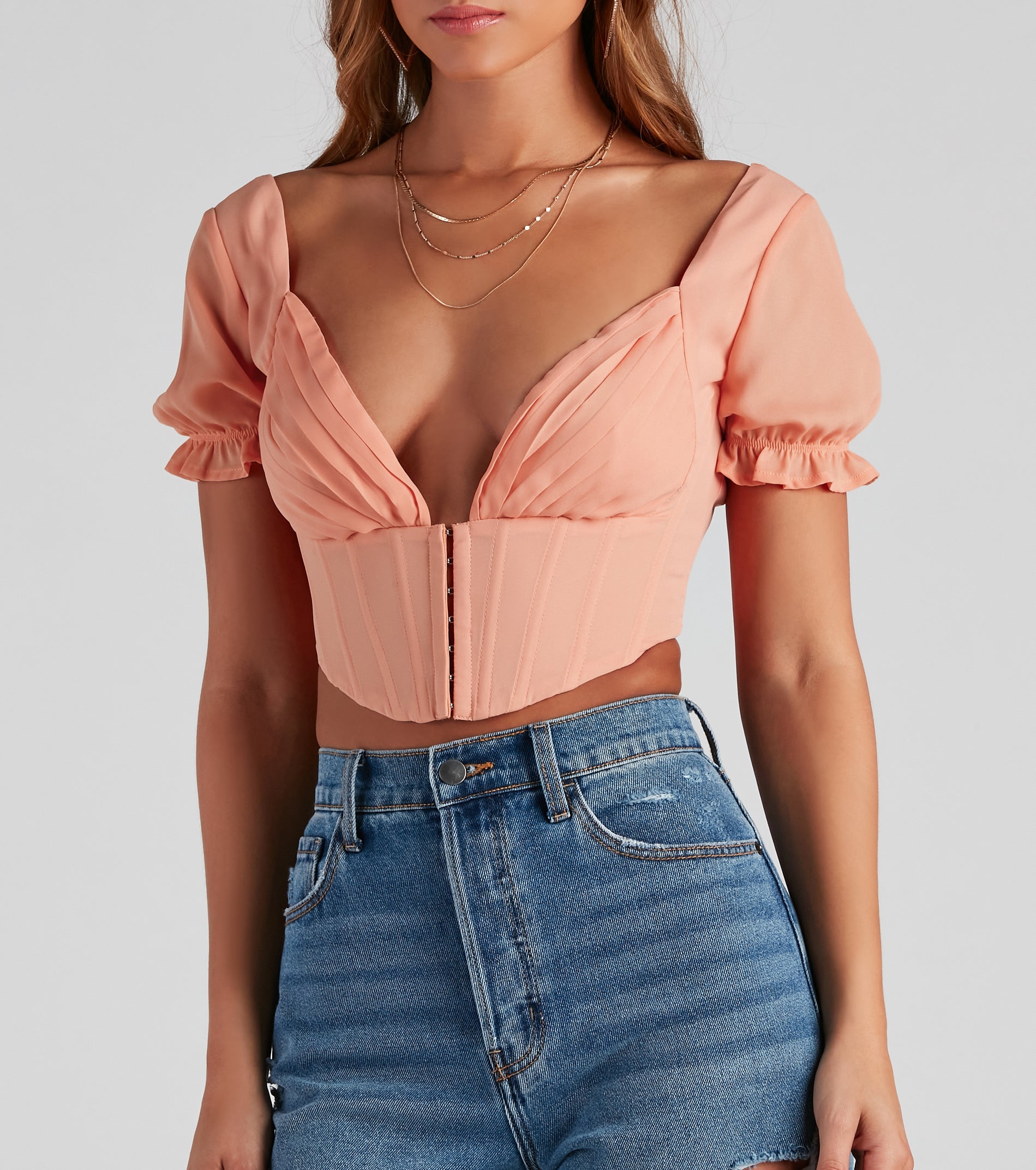 If You Pleats Crepe Bustier