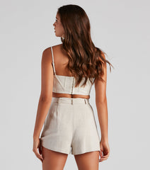 Grade A Linen Bustier