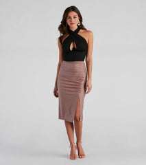 Style Icon Cross Halter Bustier