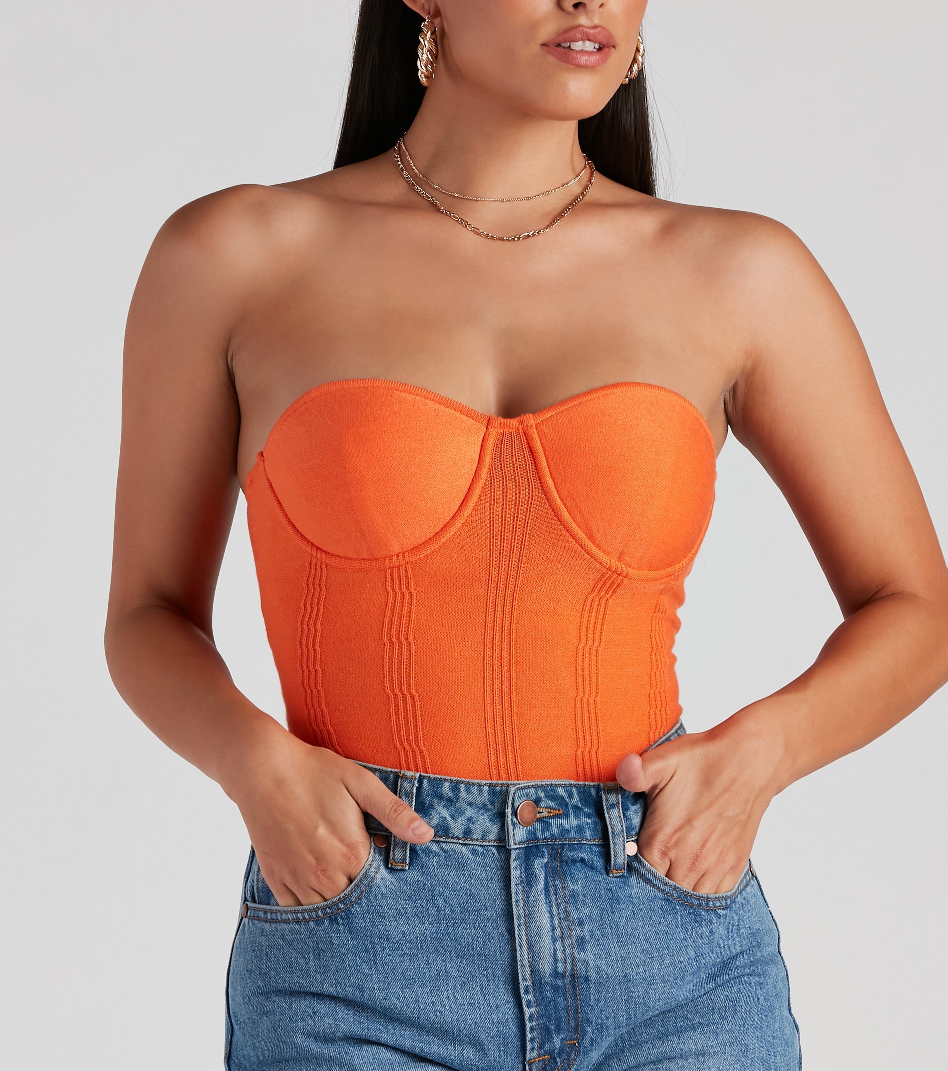Sweet Spot Sweater Knit Bustier